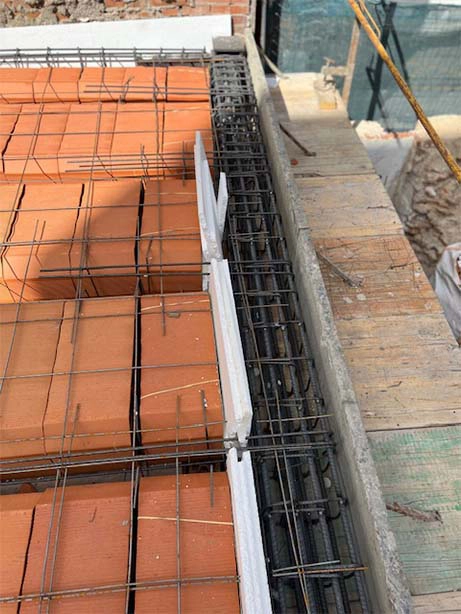 Obra de hormigonado en San Sebastián de los Reyes