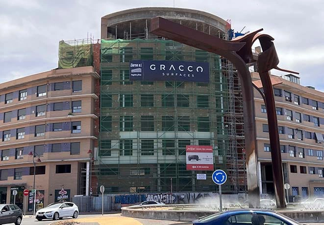 Obra de construcción en Parla centro Madrid